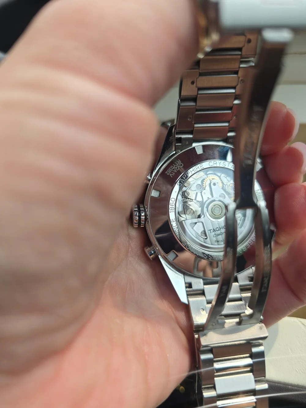 Tag Heuer Carrera Stainless Steel Chronograph Watch - Blue & Silver